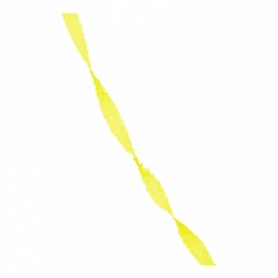 Kräppapper Girlang Gul