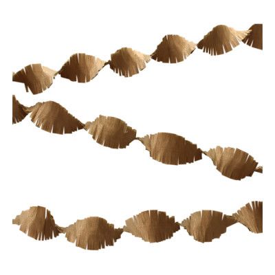 Kräppgirlang Guld - 6 meter