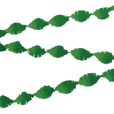 Kräppgirlang Mörkgrön - 6 meter