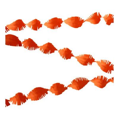 Kräppgirlang Orange - 24 meter