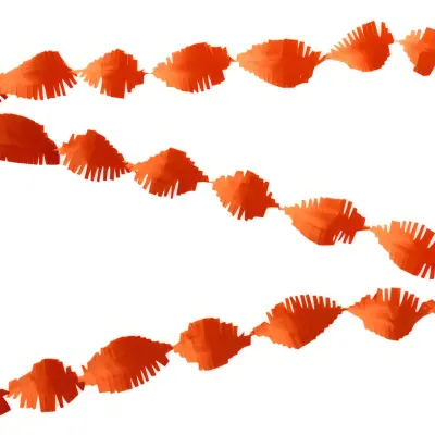 Kräppgirlang Orange - 24 meter