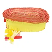 Kräppgirlang Röd/Vit/Gul