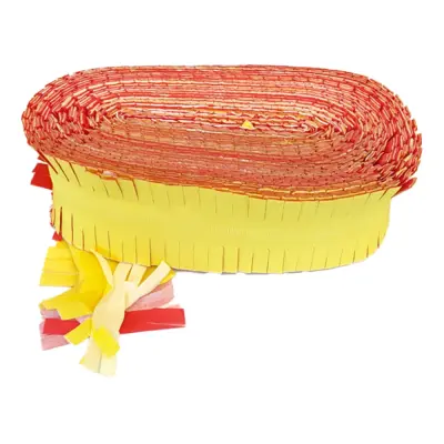 Kräppgirlang Röd/Vit/Gul