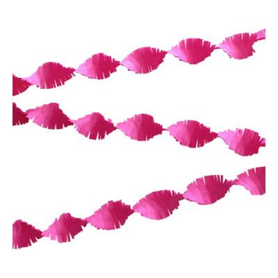 Kräppgirlang Rosa - 24 meter