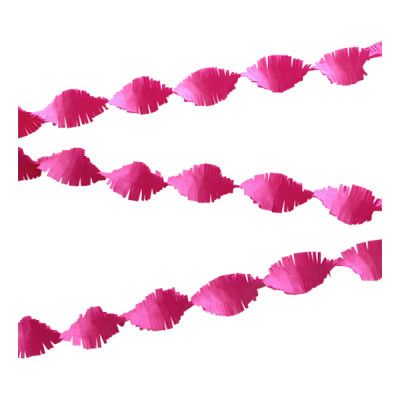 Kräppgirlang Rosa - 6 meter