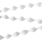 Kräppgirlang Vit - 24 meter