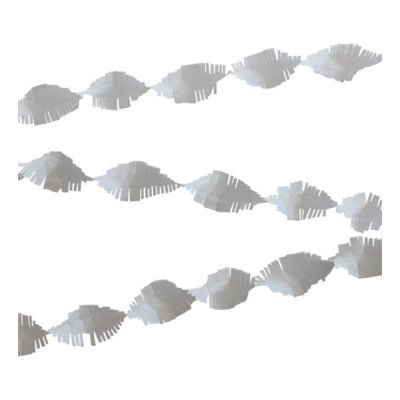 Kräppgirlang Vit - 24 meter