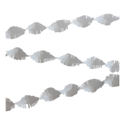 Kräppgirlang Vit - 6 meter