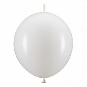 Länkballonger Vita - 20-pack