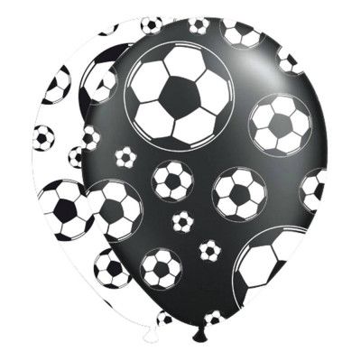 Ballonger Fotboll Svart/Vit - 8-pack