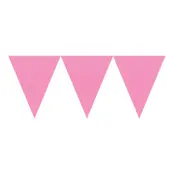 Ljusrosa Vimpelgirlang - 1-pack