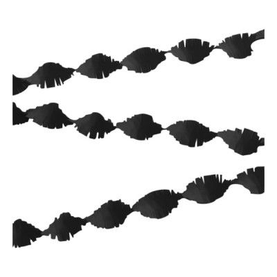 Kräppgirlang Svart - 6 meter