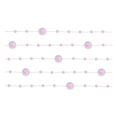 Pärlgirlang Rosa - 5-pack