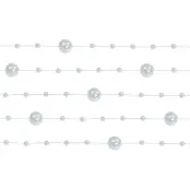 Pärlgirlang Silver - 5-pack