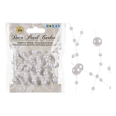 Pärlor Girlang Vit