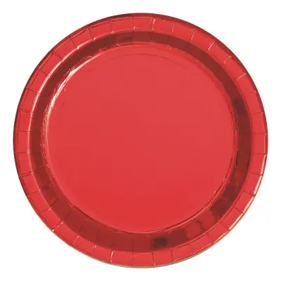 Pappersassietter Röda Metallic - 8-pack