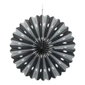 Pappersfjäder Svart/Silver Hängande Dekoration