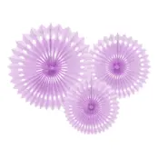 Pappersfjädrar Ljuslila - 3-pack