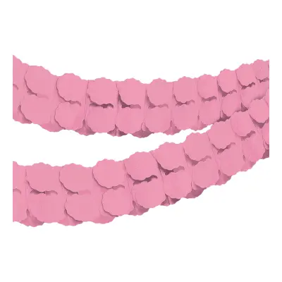 Pappersgirlang Ljusrosa