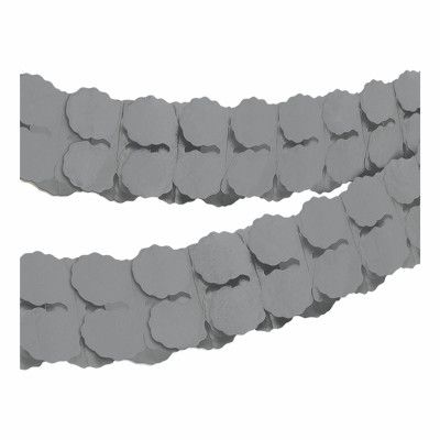 Pappersgirlang Silver