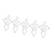 Pappersgirlang Skelett Vit