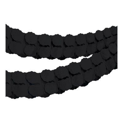 Pappersgirlang Svart