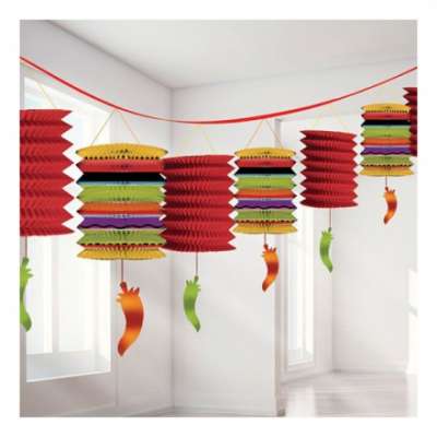 Papperslyktor Girlang Fiesta