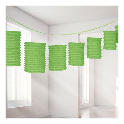Papperslyktor Girlang Gröna