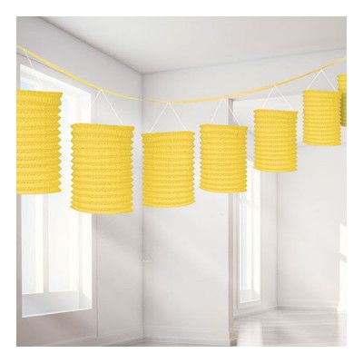 Papperslyktor Girlang Gul