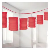 Papperslyktor Girlang Röda