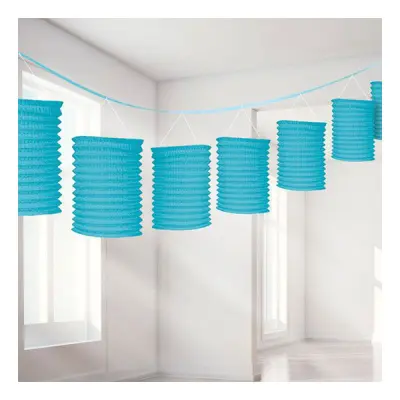 Papperslyktor Girlang Turkos