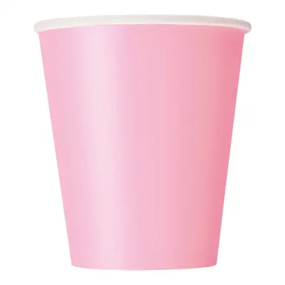 Pappersmuggar Ljusrosa - 8-pack