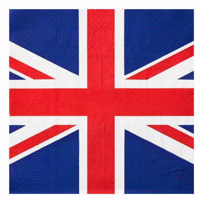 Servetter Brittiska Flaggan - 20-pack
