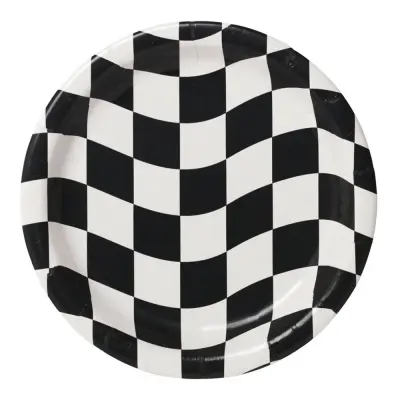 Papperstallrikar Racing Stripes - 8-pack