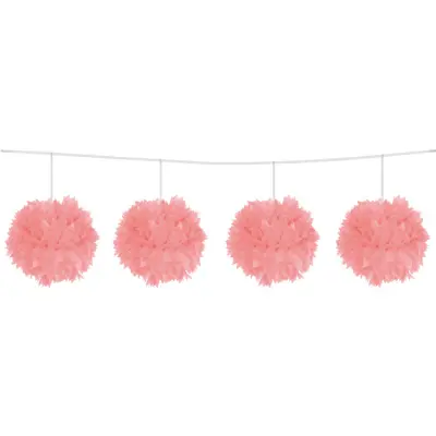 Pompom Girlang rosa 3 m