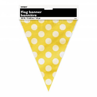 Flaggirlang Prickig Gul