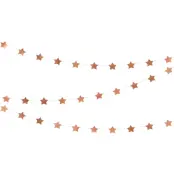 Roséguld Girlang med Stjärnor