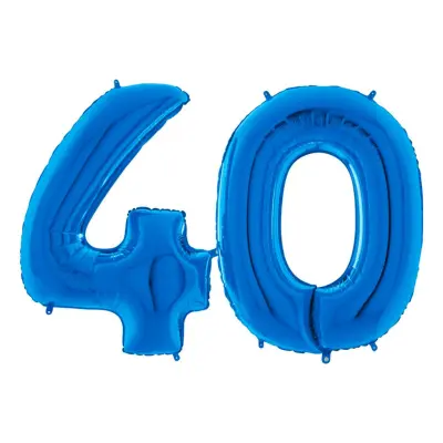 Sifferballong 40 Blå