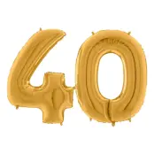 Sifferballong 40 Guld
