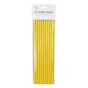Papperssugrör Guldmetallic - 20-pack