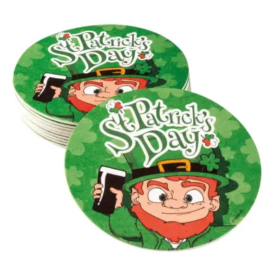 St Patricks Day Glasunderlägg - 10-pack