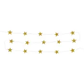 Stjärngirlang Guld/Glitter