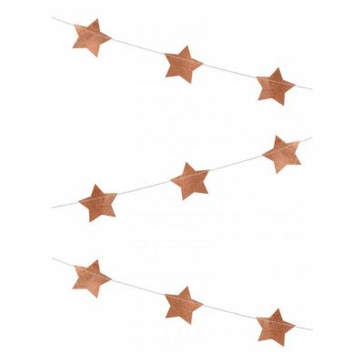 Stjärngirlang Roséguld