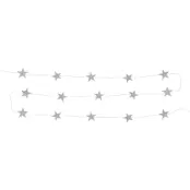 Stjärngirlang Silver/Glitter