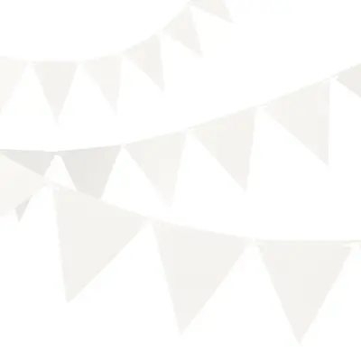 Stor Vimpelgirlang Vit