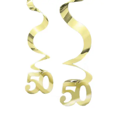 Swirls 50 Guld - 5-pack