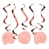 Swirls Happy 50th Lush Blush - 5-pack