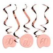 Swirls Happy 60th Lush Blush - 5-pack