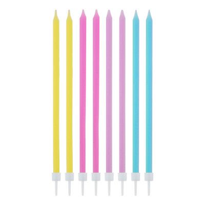 Tårtljus Långa Pastell - 16-pack