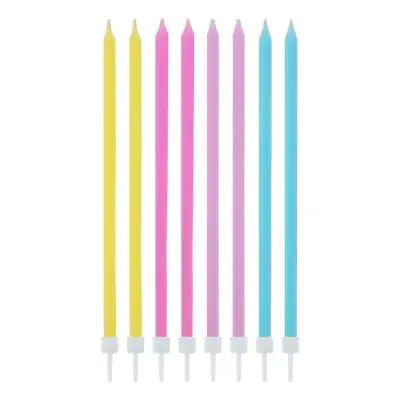 Tårtljus Långa Pastell - 16-pack